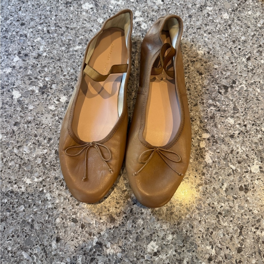 Littler Randal Tan Leather Ballet Flats